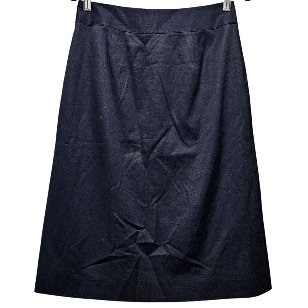 Classiques Entier Black Button-Front A-Line Skirt… - image 2